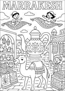 Disegni da colorare per bambini gratuiti di city