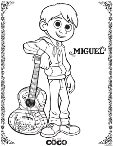 Disegni di coco da colorare per bambini