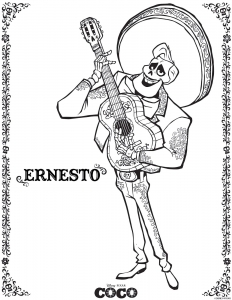 Da Stampare, Il Coloriage Di Coco  Disney / Pixar 