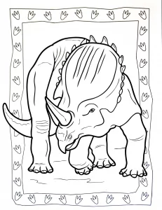 Scarica gratuitamente il disegno del dinosauro da colorare.