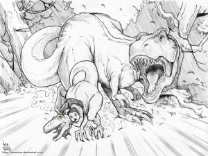 Colora Il T Rex Arrabbiato!
