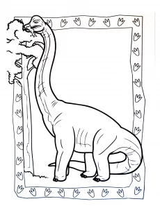 Colorazione di dinosauro per bambini
