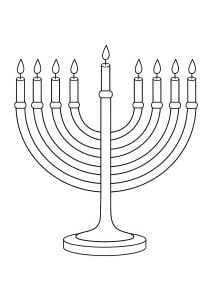 Colorazione menorah