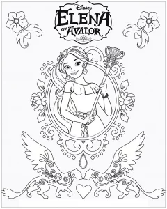 Disegni da colorare di elena avalor da scaricare