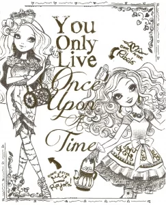 Scarica gratuitamente il libro da colorare di Ever After High.