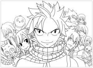 Disegni da colorare di Fairy Tail per bambini