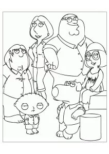 Disegni da colorare di family guy per bambini