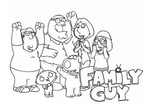 Disegni da colorare gratuiti per bambini di family guy