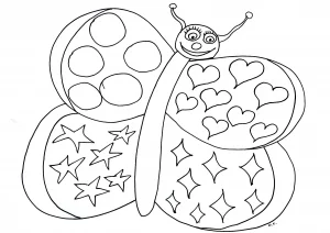 Scarica gratuitamente e colora il disegno delle farfalle.