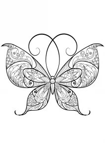 Disegno di farfalle da scaricare e colorare gratis