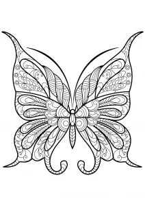 Disegni da colorare di farfalle da stampare gratis
