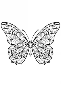 Disegno di farfalle da scaricare e colorare gratis