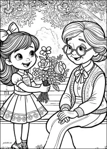 Regalo Fiorito Per La Festa Della Nonna