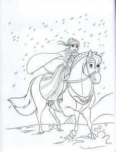 Pagina Da Colorare Gratuita E Gratis Per Bambini Con Frozen Da Stampare