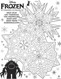 Pagina Da Colorare Gratuita E Gratis Per Bambini Con Frozen Da Stampare