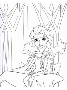Pagina Da Colorare Per Bambini Con Frozen Gratis Da Stampare
