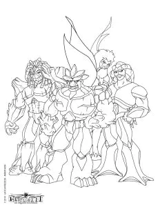 Disegni da colorare di gormiti da scaricare gratuitamente