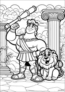Disegni da colorare di hercules per bambini