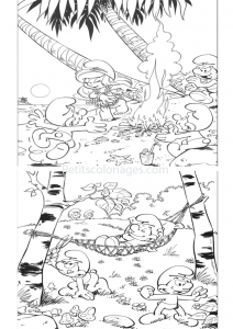Stampa Il Disegno Dei Puffi Da Colorare