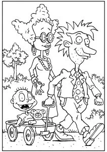 Tommy e i suoi genitori: Jean Roger e Didi.