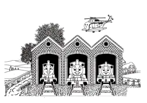 Pagine da colorare di il trenino thomas per bambini
