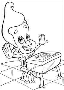 Disegno di jimmy neutron gratis da stampare e colorare