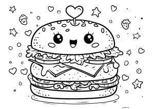 Disegni da colorare gratuiti di kawaii da scaricare