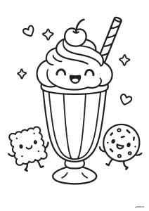 Disegni da colorare di kawaii gratuiti per bambini