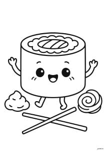 Disegni da colorare di kawaii da stampare
