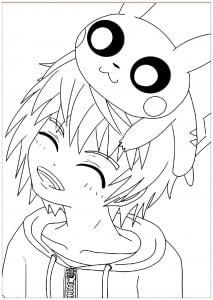 Pagina Da Colorare Per Bambini Con Kawaii Da Scaricare