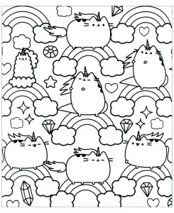 Pusheen il gatto e l'arcobaleno