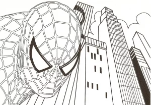 Disegni da colorare di l'uomo ragno da stampare gratis