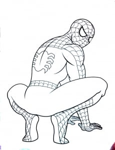 Disegno Di Spiderman Da Colorare Per Bambini
