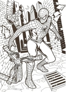 Disegno Da Colorare Di Spiderman Per Bambini
