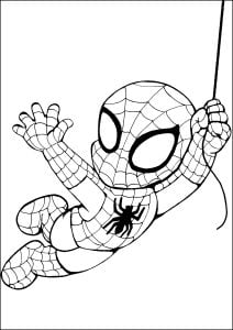 Spider Man  Chibi  In Pieno Volo