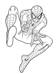 Disegno Di Spiderman Da Colorare Per Bambini