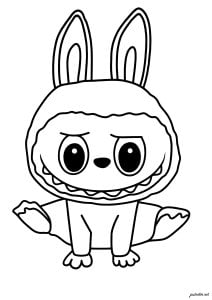 Disegni da colorare per bambini gratuiti di labubu