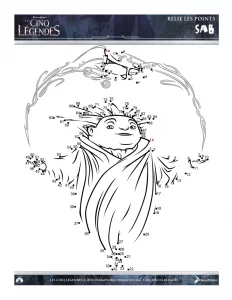 Coloriage de le cinque leggende per bambini