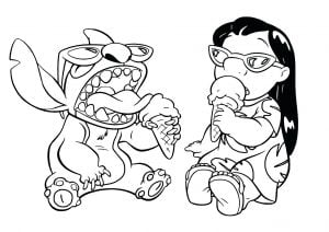 Disegni Da Colorare Di Lilo E Stitch Per Bambini