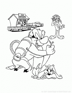 Disegni dei looney tunes da colorare per bambini.