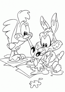 Immagine dei looney tunes da stampare e colorare.