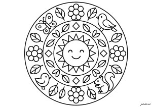 Disegni da colorare gratuiti di mandala da stampare