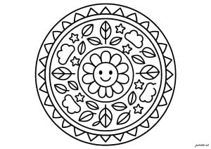 Disegni da colorare di mandala gratuiti per bambini