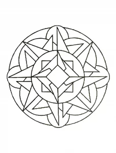 Mandala e motivi geometrici simmetrici