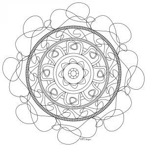 Mandala con linee pure