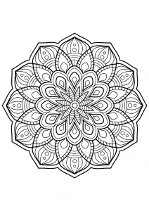 Mandala che assomiglia a un fiore