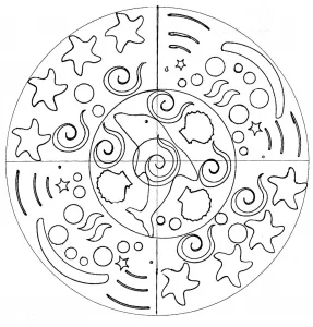 Mandala delfino di domandala 8