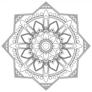 Un mandala molto fine e complesso