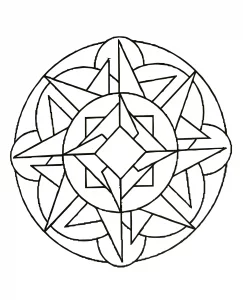 Mandala ipnotico ma semplice