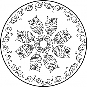 Pagina Da Colorare Gratuita E Gratis Per Bambini Con Mandala Da Stampare